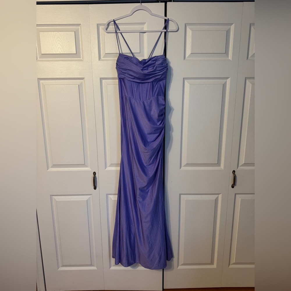 XL Long Purple Prom Dresss